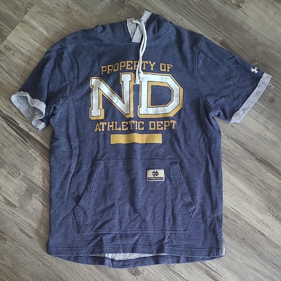 Under Armour Other - Under Armour Notre Day Tee Hoodie